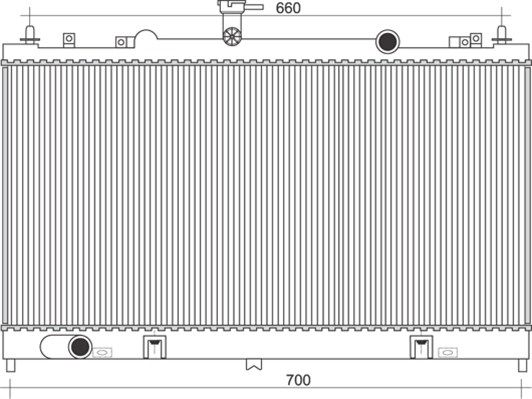 MAGNETI MARELLI Radiators, Motora dzesēšanas sistēma 350213941000